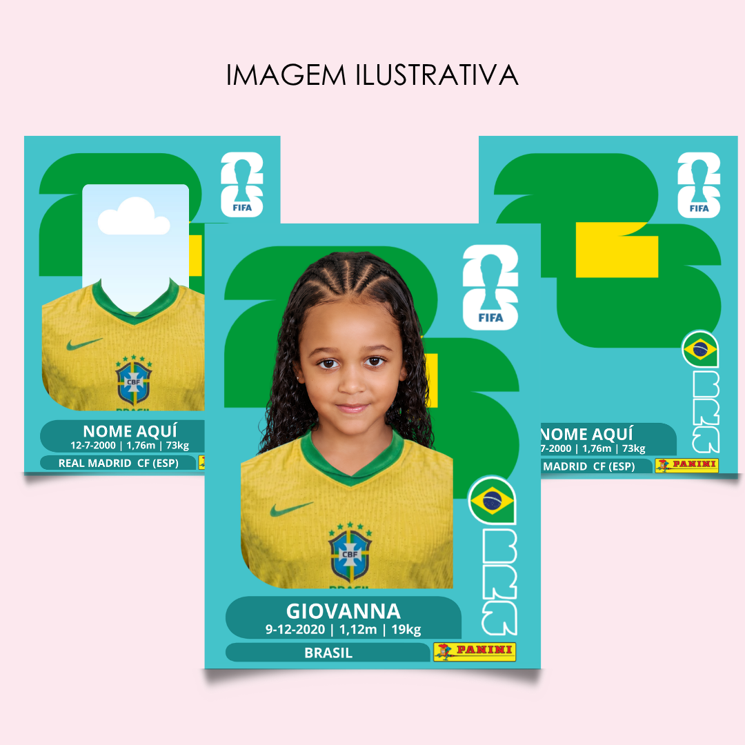 Arquivo Editável Figurinha Brasil