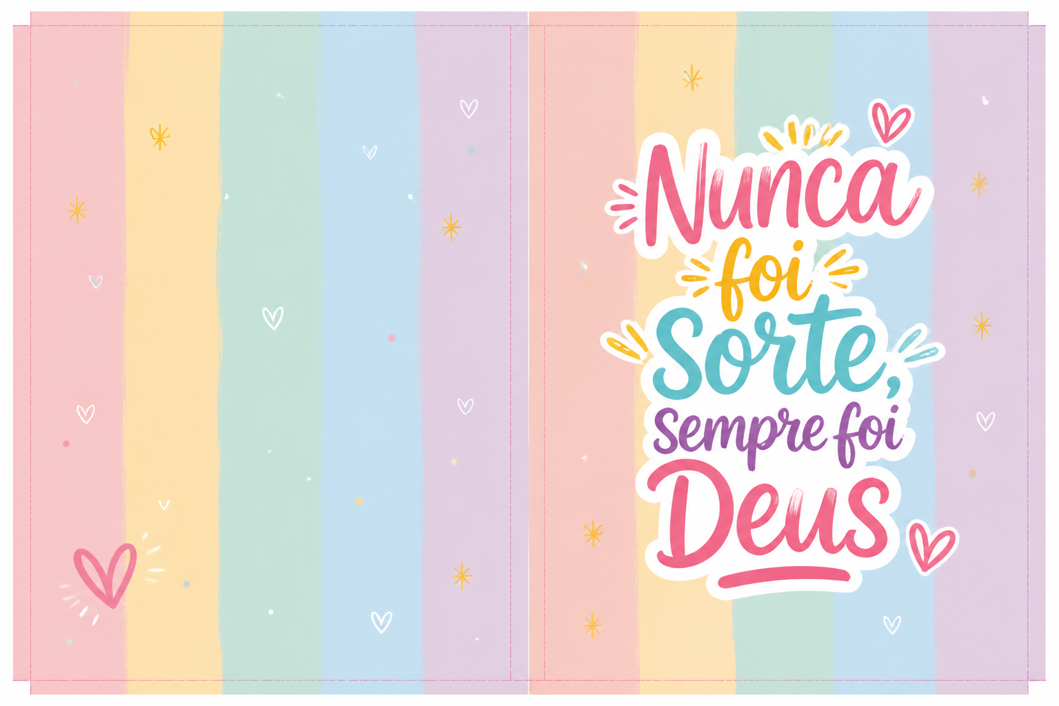 Capa Nunca foi sorte sempre foi Deus