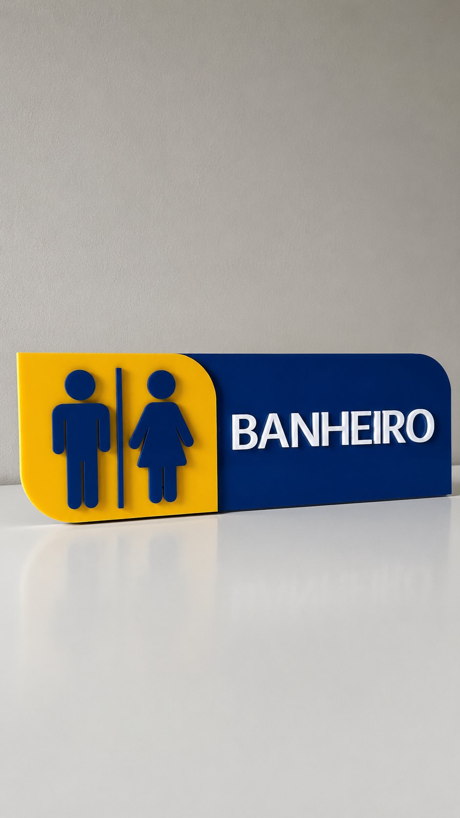 Arquivo de corte a laser Placa banheiro