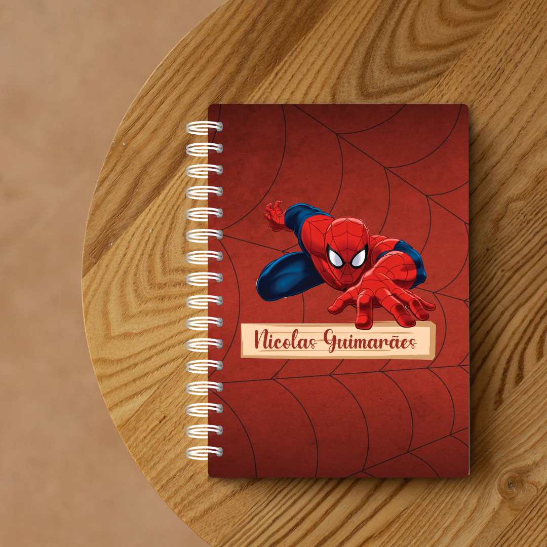 Caderno Pautado do Homem Aranha